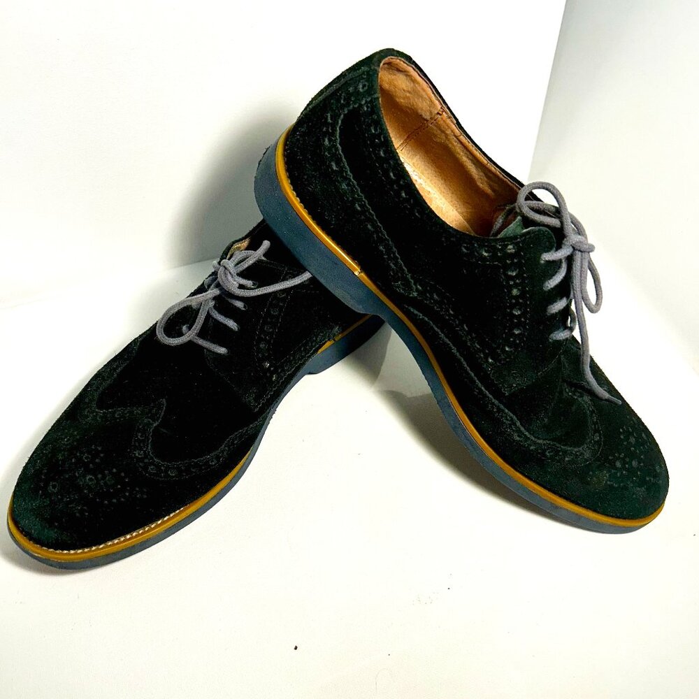 JOSEPH ABBOUD Black Suede Oxfords